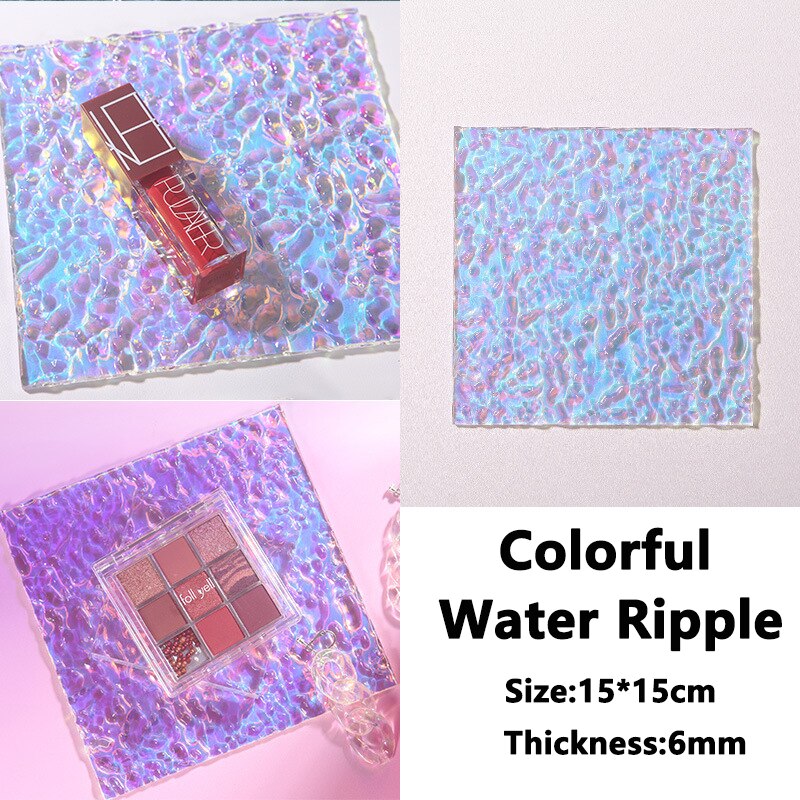 Water ripple shadow board background props acrylic photography thin transparent wave effect perfume cosmetics photography props: 13