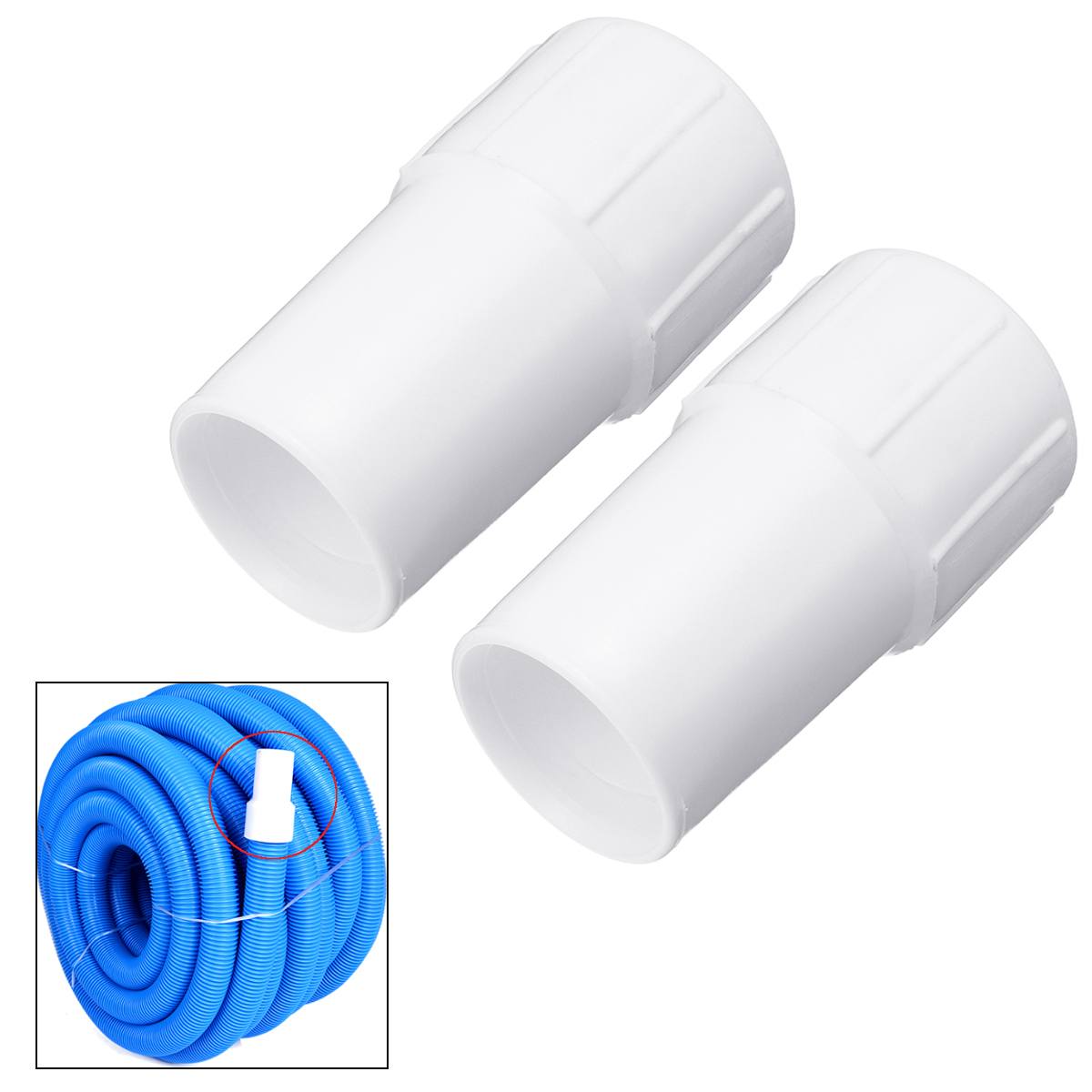 2 stuks 1.5 inch Vacuüm Slang Manchetten Zwembad Slang Connector Adapter fit Zuig Slang Schoonmaken Manchet Zwembad accessoires