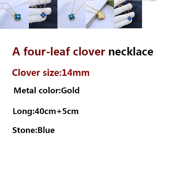 A flower clover Titanium steel jewelry explosion models personality twist necklace ladies Korean chain