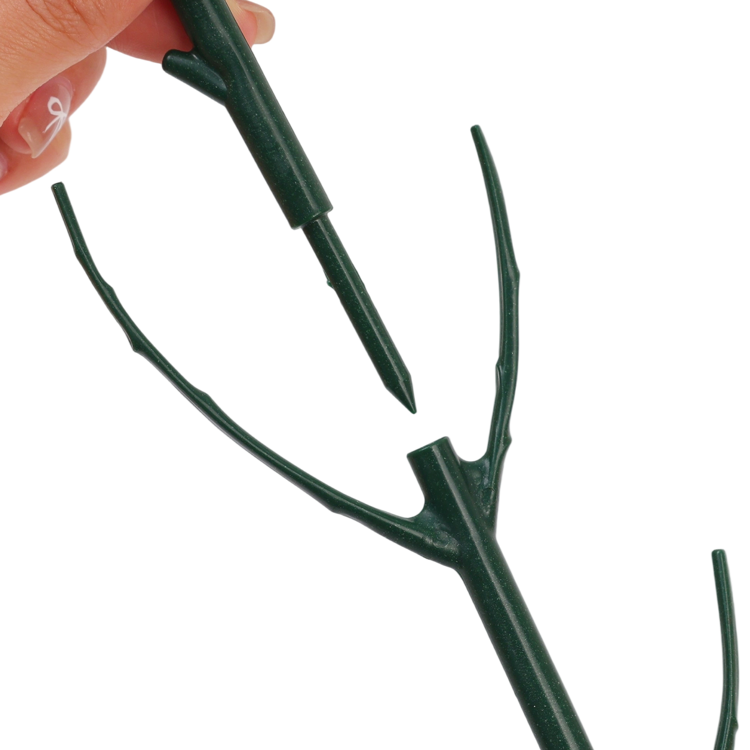 Soportes de soporte para plantas de ramita, estacas de crecimiento de plantas verdes apilables, estacas de escalada desmontables Monstera para interiores y exteriores, 24/3 Uds.