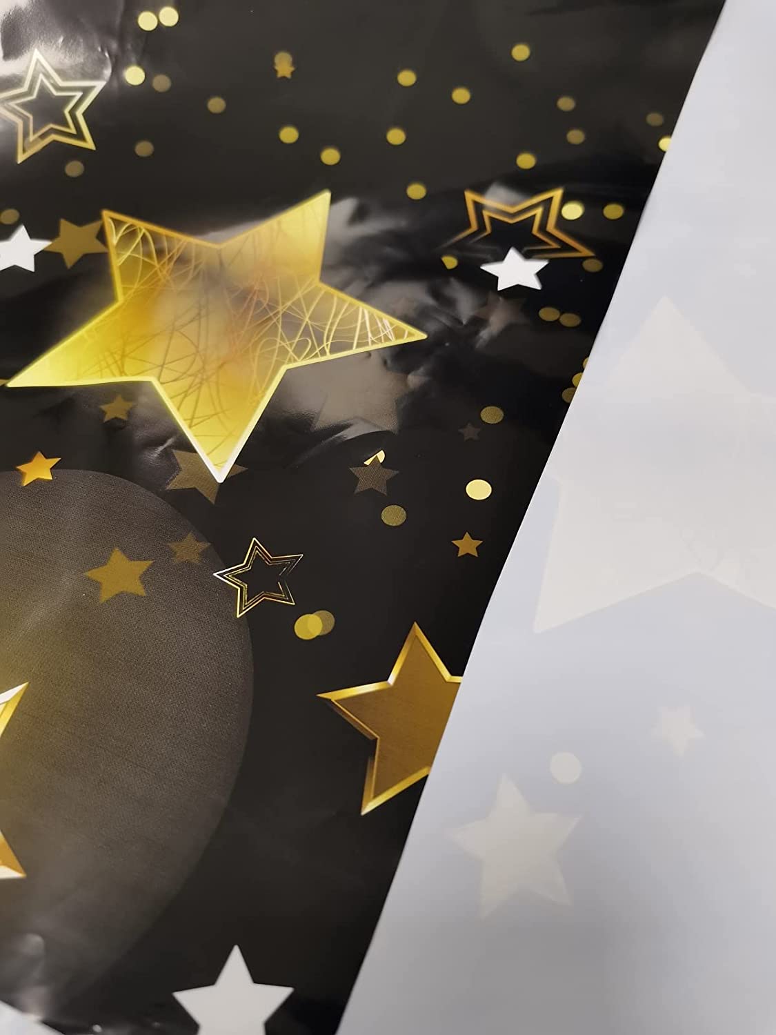 3Packs Black Gold Tablecloth Plastic Disposable Table Covers for Black Gold Theme Party Supplies Birthday Wedding Graduation