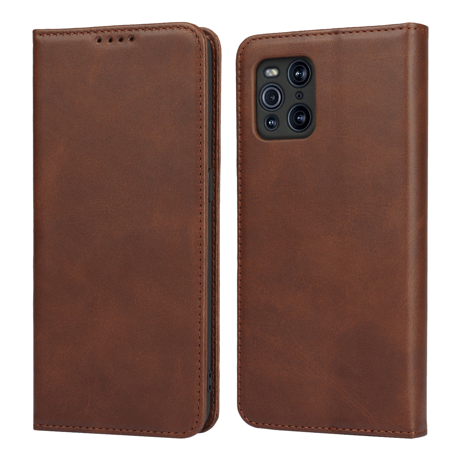 Funda de cuero para OPPO Find X3 Pro, carcasa con tapa, tarjetero, funda con atracción magnética, BILLETERA, funda para OPPO Find X3