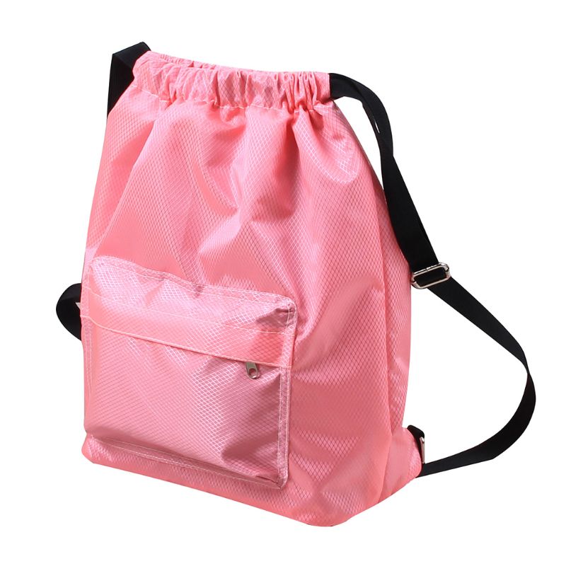 Swimming WaterProof Wet and Dry Separation Cord Backpack women's casual Drawstring Beach bag