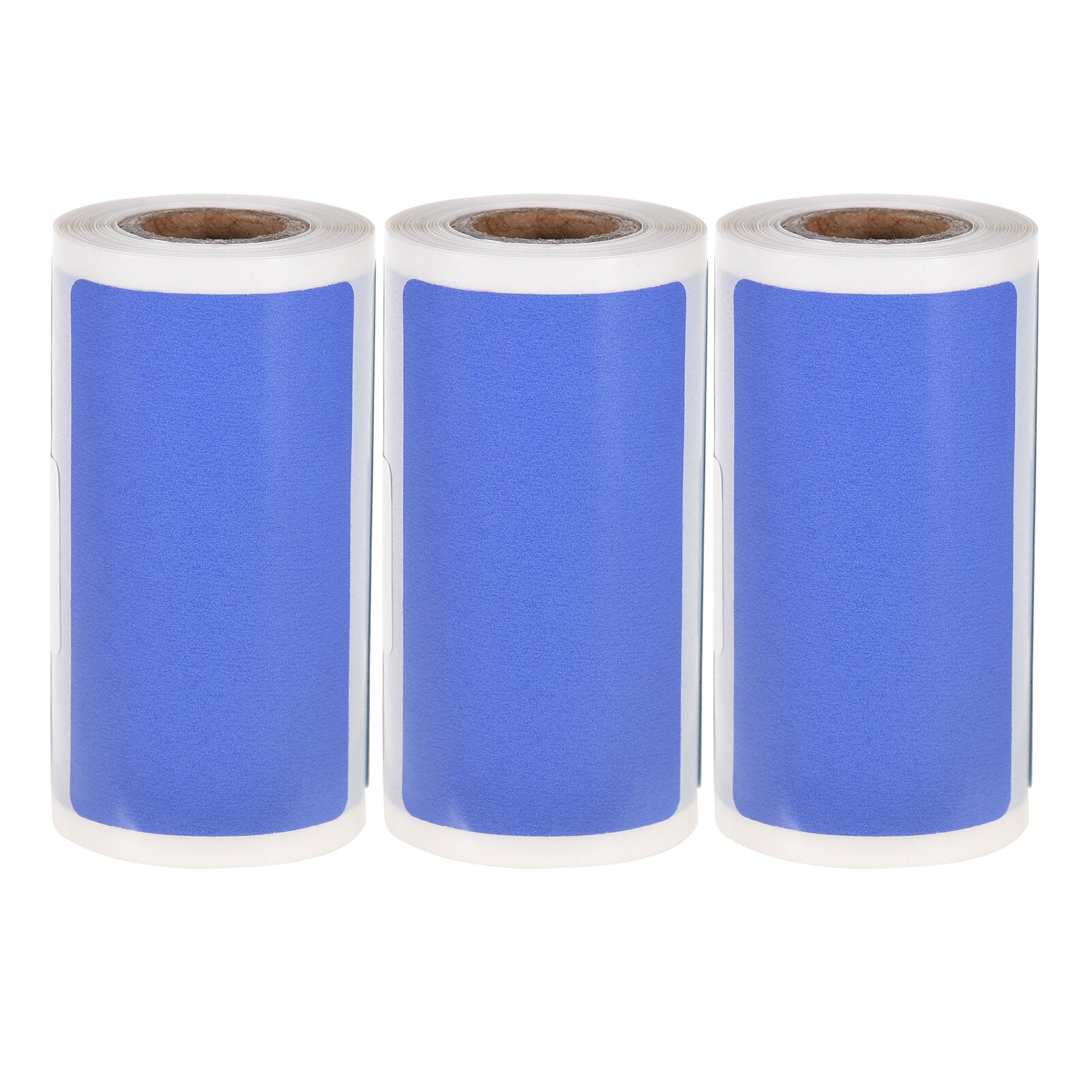 3 rotoli etichette termiche rotolo di carta termica autoadesiva senza BPA 2x1.2 pollici 100 etichette/rotolo per stampante termica Poooli PeriPage: blu
