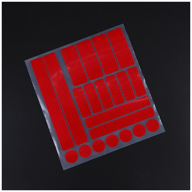 21*23cm Bike Safety Reflective Stickers for Motorcycle Bicycle Reflective Decor Tape Cycling Warning Stickers