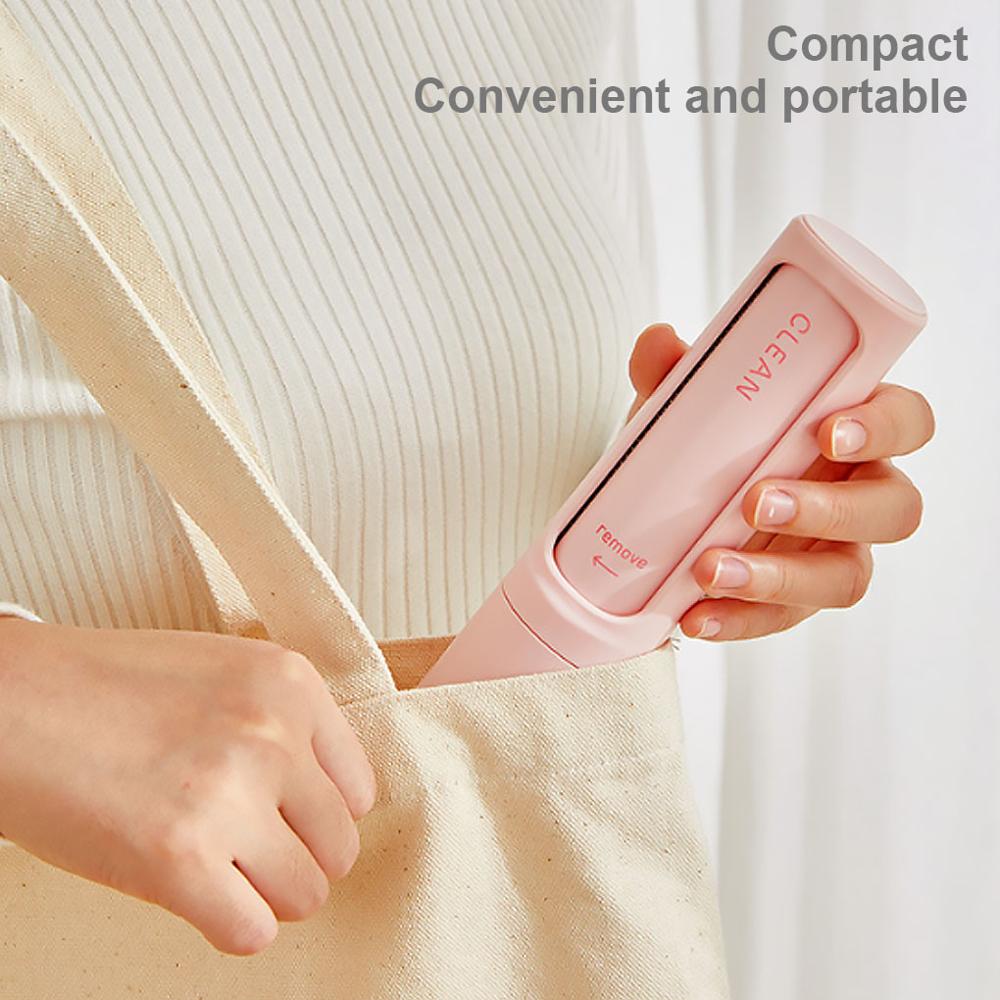 1 pc kleding stof plakkerig verwijder huisdierhaar verwijderaar borstel roterende cilinder kleine pluisroller sticker verwijderaar reinigingsgereedschap