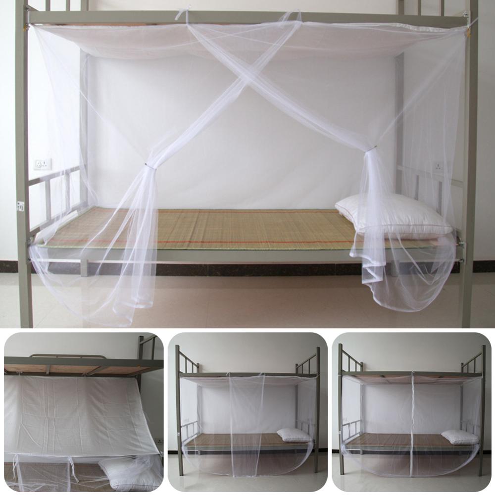 Moustiquaire pour lit superposé, moustiquaire carrée, protection contre les insectes pour la maison et les voyages, bonne circulation d&#39;air, f