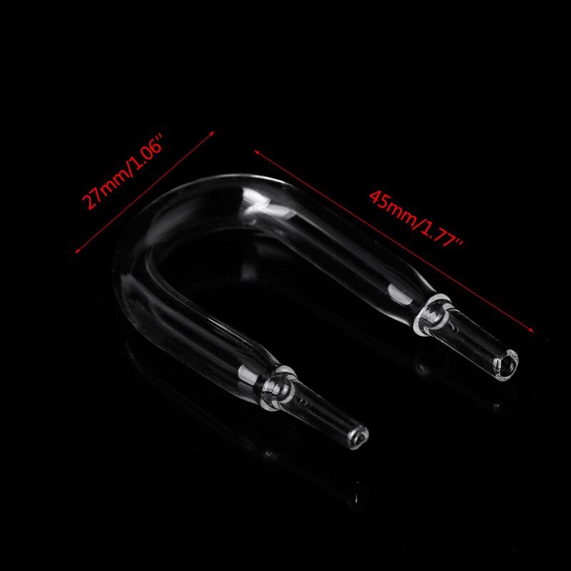 1Pc Large U Shaped Glass Tube Bend for Aquarium CO2 System Diffuser