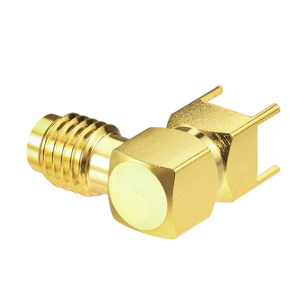 Superbat Ssma Vrouwelijke Haakse Through Hole Voor Pcb Rf Coaxiale Connector