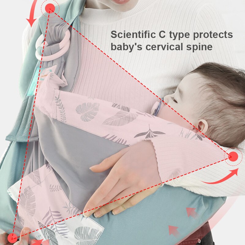 Bæresele slynge nyfødt slynge ammebetræk baby wrap skyggeposer spædbørn ammebetræk bæresele mesh stof