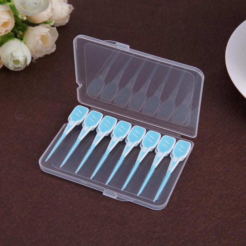 20pcs/set Adults Soft Silicone Tanden Rager Clean Between Teeth Floss Brushes Toothpick Toothbrush Dental Oral Care Tool