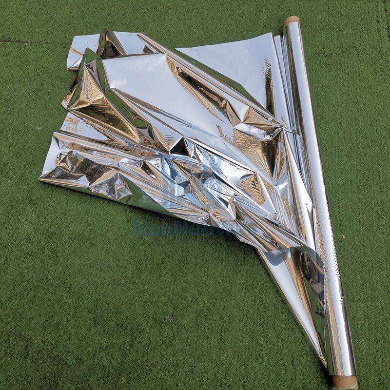 Nuonuowell 1mx5m Plants Greenhouse Reflective Film Agricultural Compensate Light Increase Temperature Reflecting Screen Mulch