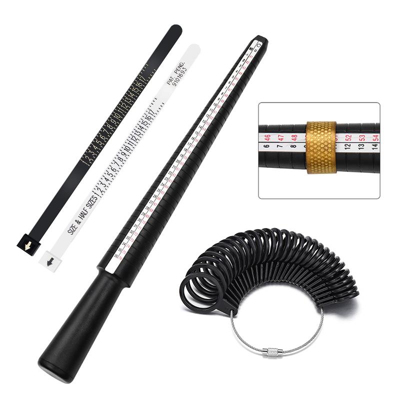 Calibrador de anillo de medición, herramientas de joyería, mandril de anillo, medidor de dedo, EE. UU./REINO UNIDO/JP/UE, accesorios de joyería, juegos de herramientas de tamaño