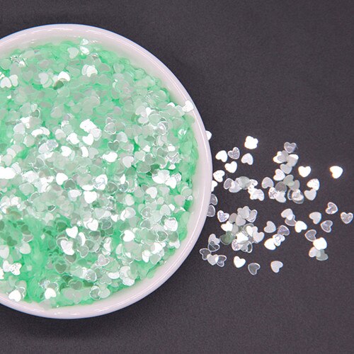 Ultra Dunne Glitter Sequin 3mm 4mm Hart Losse Pailletten Pailetten Nail Art Manicure Naaien Bruiloft Decoratie Accessoires 10g: light green