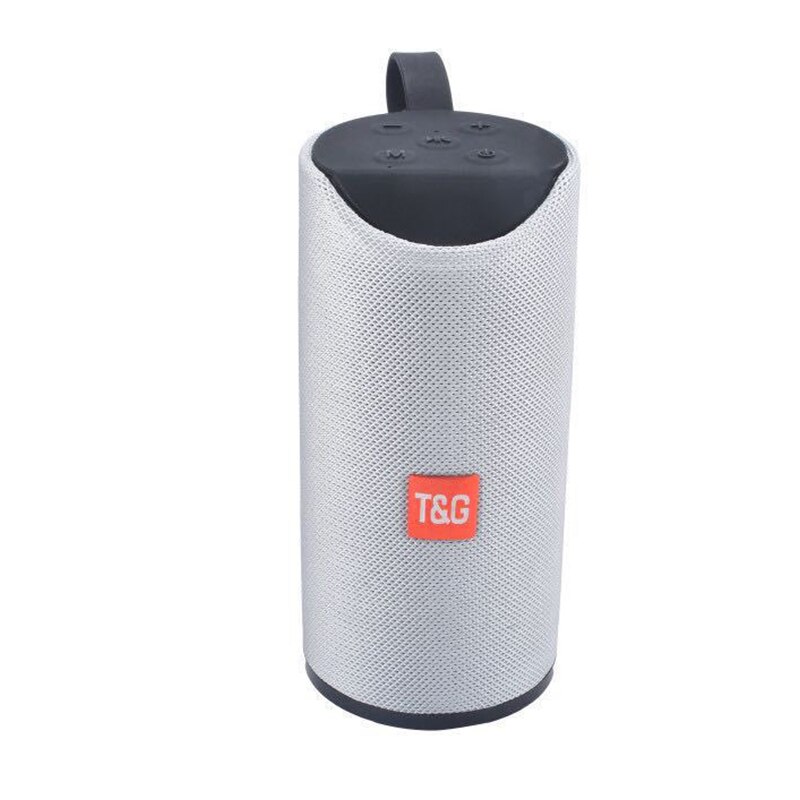 TG113 Bluetooth Speaker Portable Speaker Wireless Outdoor Sports Waterproof Subwoofer Audio Stereo Music Surround Sound: TG113 Silver White