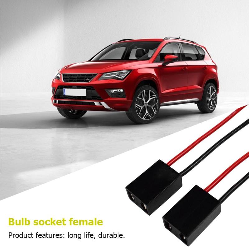 1 Pair H7 12V-24V Car Auto Bulb Socket Female Adapter Connector for Universal Bulb Socket Headlight Fog Lamp Light Accessories