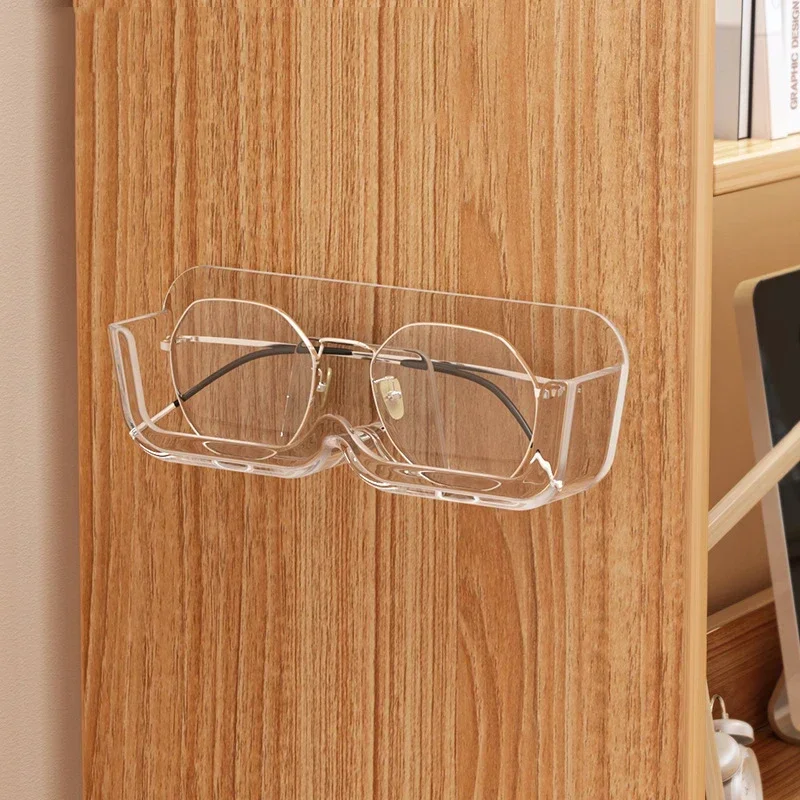 Gläser Aufbewahrungsbox Zauberstab montiert perforiert frei Sonnenbrille Organizer Gestell hoch-Ende-Glas Vitrine Heimat Organizer Aufbewahrungsbox: Schwarz