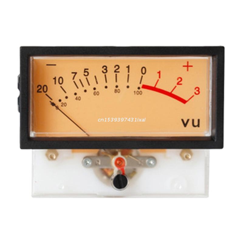 Vu Meter Header Db Eindversterker Chassis W/Backlight Eindversterker Panel Dual Analoge Vu Meter