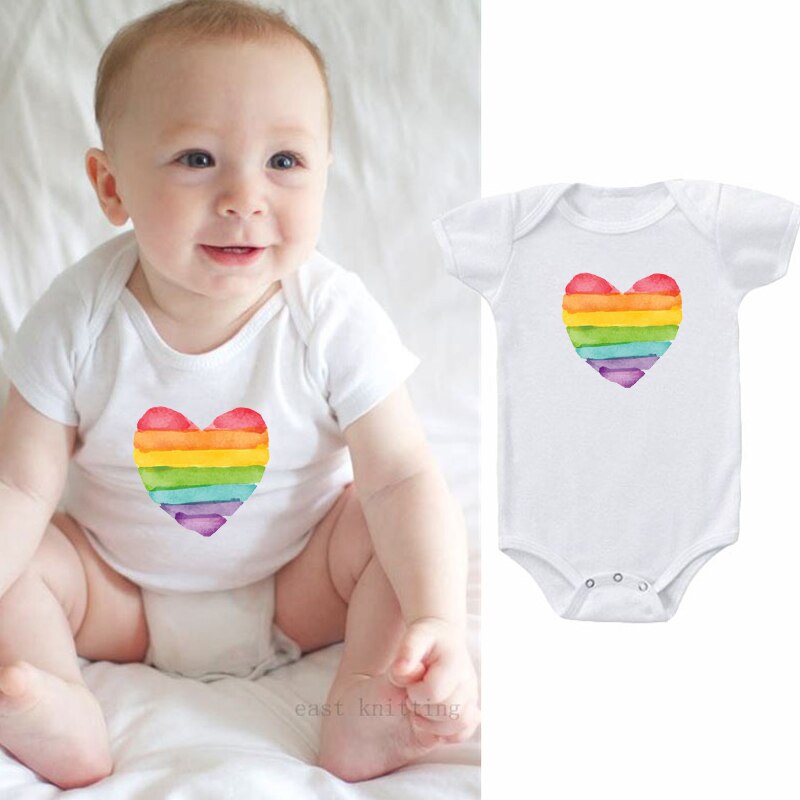 DERMSPE nuevos mamelucos de bebé recién nacido adorables niños niñas de manga corta dedo guapo impresión imagen bebé monos blanco