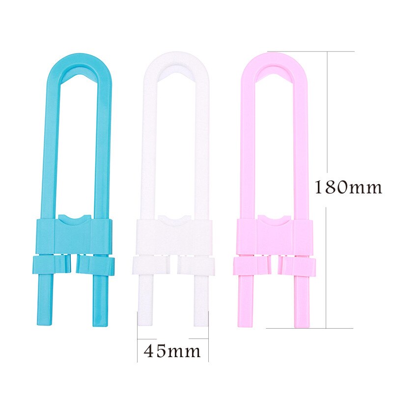 5 Stks/pak Mutifunctional U-Vormige Baby Veiligheidssloten Baby Kastdeur Lade Sloten Abs Plastic Zuigeling Kast Lock