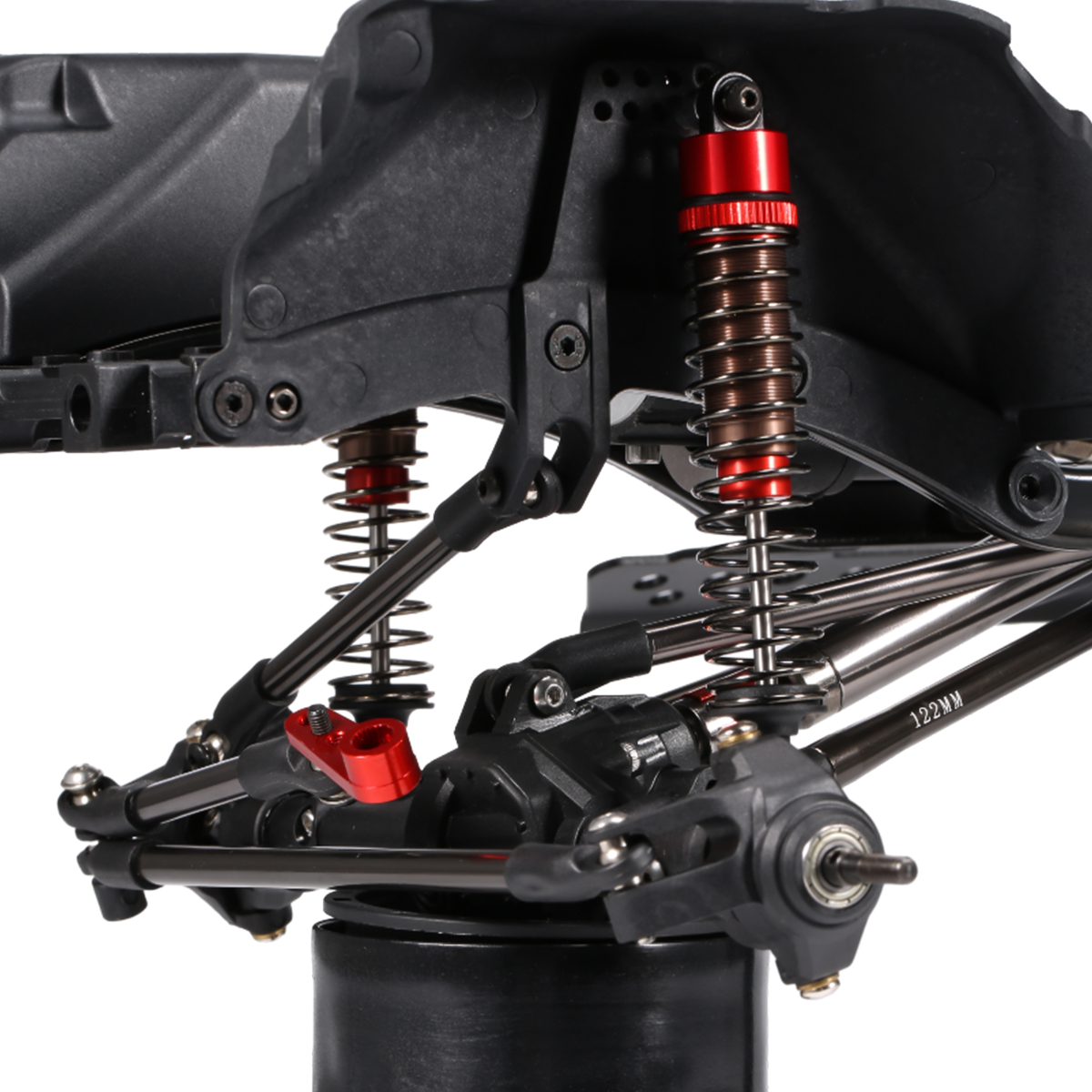 Amortiguador lleno de aceite roscado de 52-120mm para 1/10 RC Truggy Buggy en coches de derrape de turismo por carretera LC Racing Absima piezas de mejora