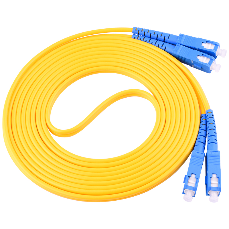 Câble de raccordement à fibres optiques SC/UPC-SC/UPC fibre Duplex monomode 2.0mm cavalier à fibres optiques 15-50M