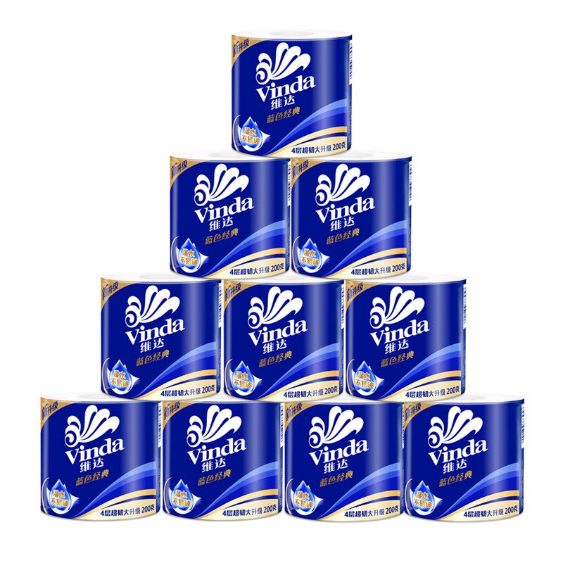 Vida roll blue classic toilet paper household toilet paper napkin 4 layers