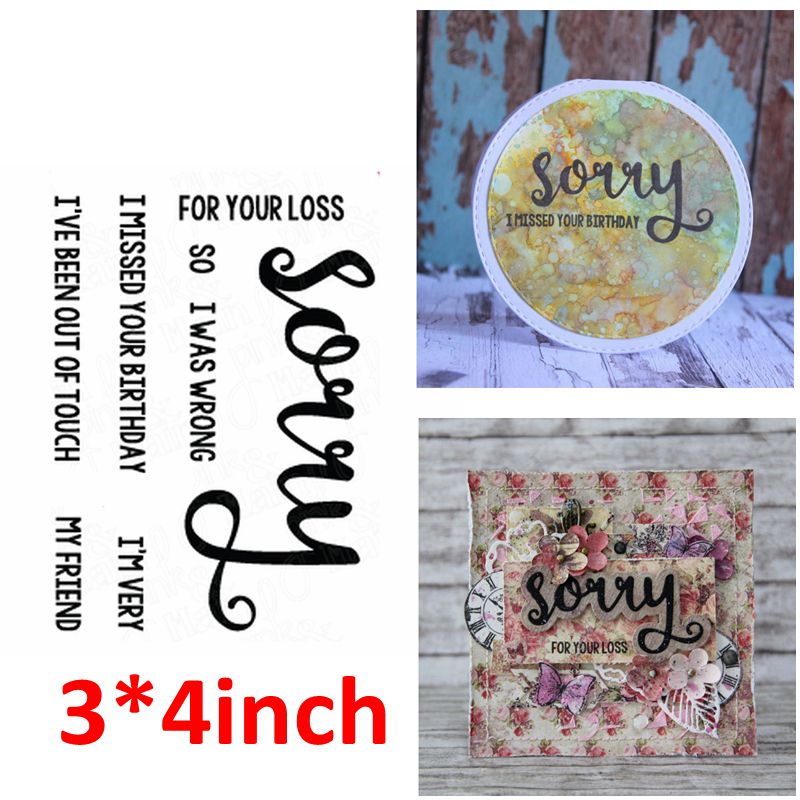 Clear Transparent Stamp Bold Cursive Happy Words Congrates Celebrates A-Z Alphabets DIY Scrapbooking: 8