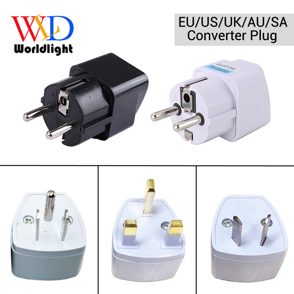 Universal EU South Korea Plug Adapter Converter US AU UK To European AC Travel Power Electrical Socket Outlets