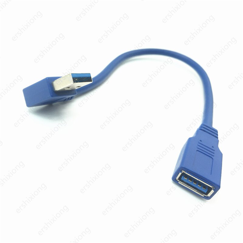 USB Extension Cable Cord Super Speed USB 3.0 Cable Male to Female Data Sync USB Extender Extension Cable 90 Degree Right Angled