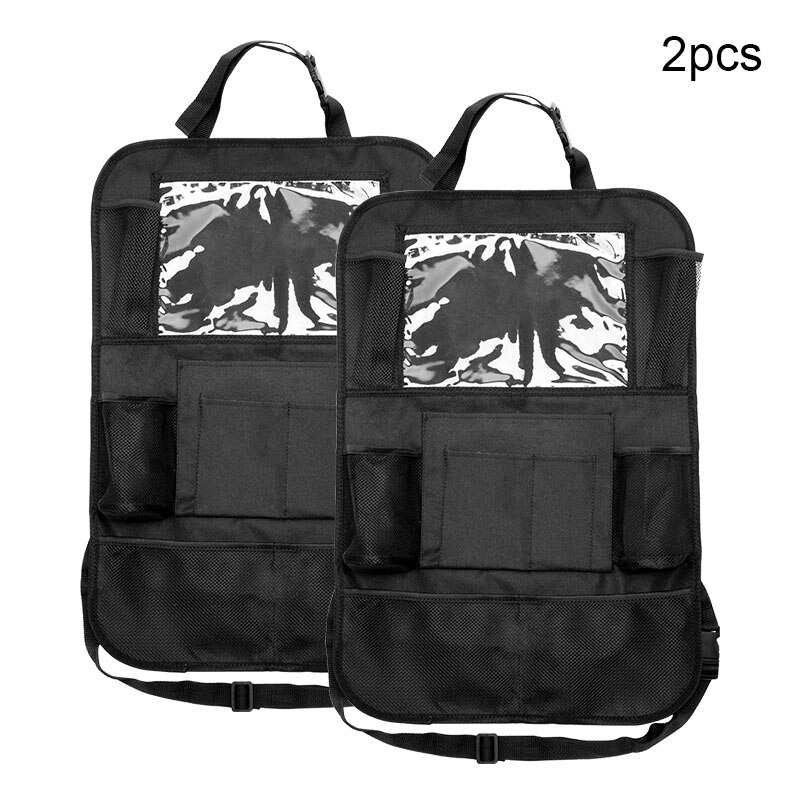 Car Seat Back Organizer Multi-Pocket Storage Bag Tablet Holder Backseat Organizer Automobiles Interior Accessory Stowing Tidying: 2PC
