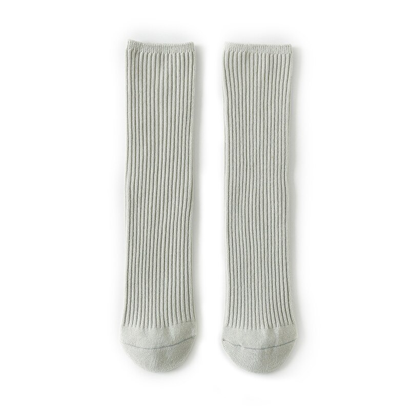 1 paar Eltern-Art Socken Für freundlicher Erwachsene Doppel Nadel Feste Farbe Socken Baby Hohe Socken Jungen Mädchen socken Frühling Herbst: 05