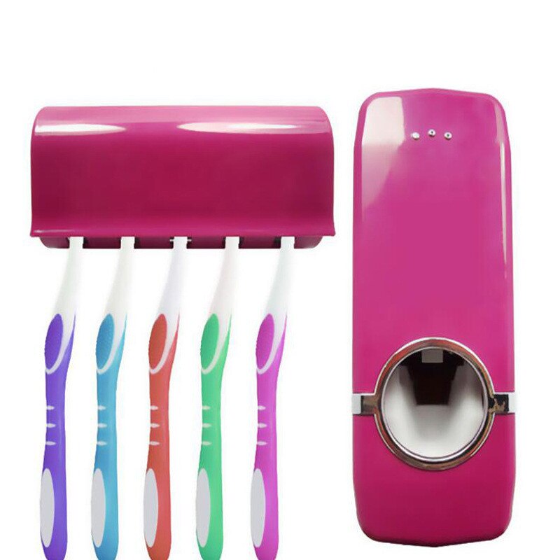 kids Toothbrush Holder Set cover Automatic Toothpaste Dispenser Wall Stand tooth brush holder toothpaste dispenser squeezer