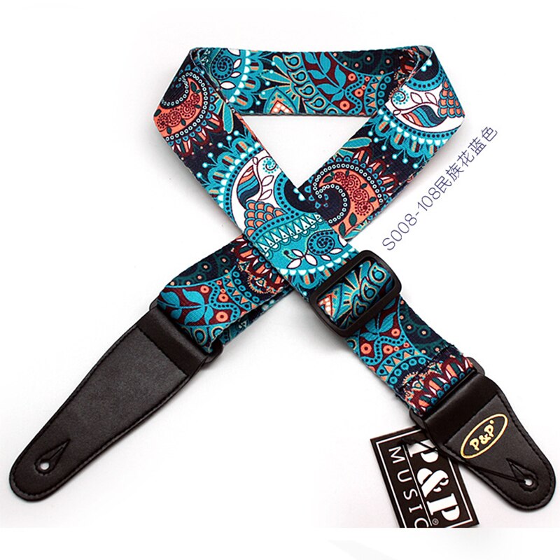 Gitarre Gedruckt Band PP Polyester Gitarre Gürtel Nationalen Blume Sonnenblumen Guitarra Gurt Musical Instrument Zubehör