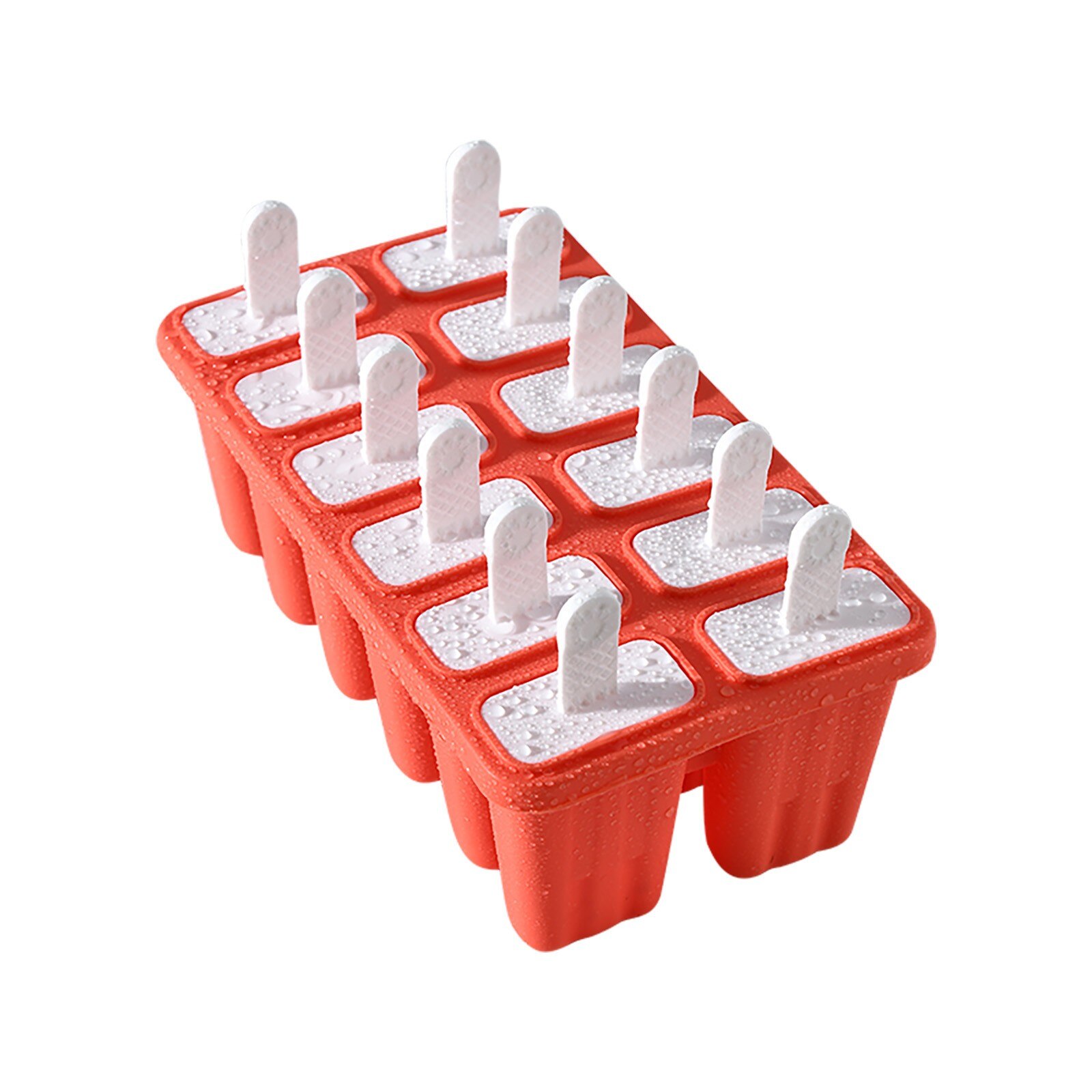 Popsicle Molds 12 Pieces Silicone Ice Molds Tray Mold Reusable Easy Ice Maker Release Ice Cube Maker Ice Cream Mold DIY