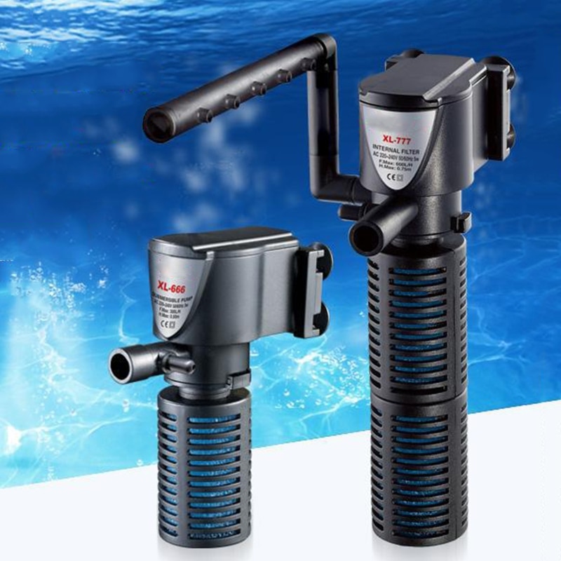 Interne aquariumfilter schildpaddentank vissentank ingebouwde filterpomp met filtersponzen eenvoudige bediening aquariumaccessoires