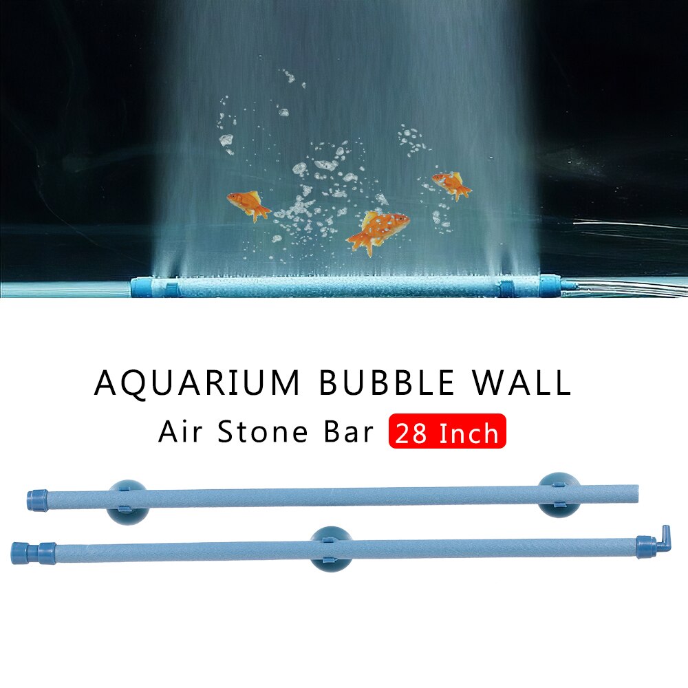 7/10/14/28inch Fish Tank Aquarium Air Stone Bubble Wall Aeration Tube Oxygen Pump Diffuser High Efficiency And Without Pollution