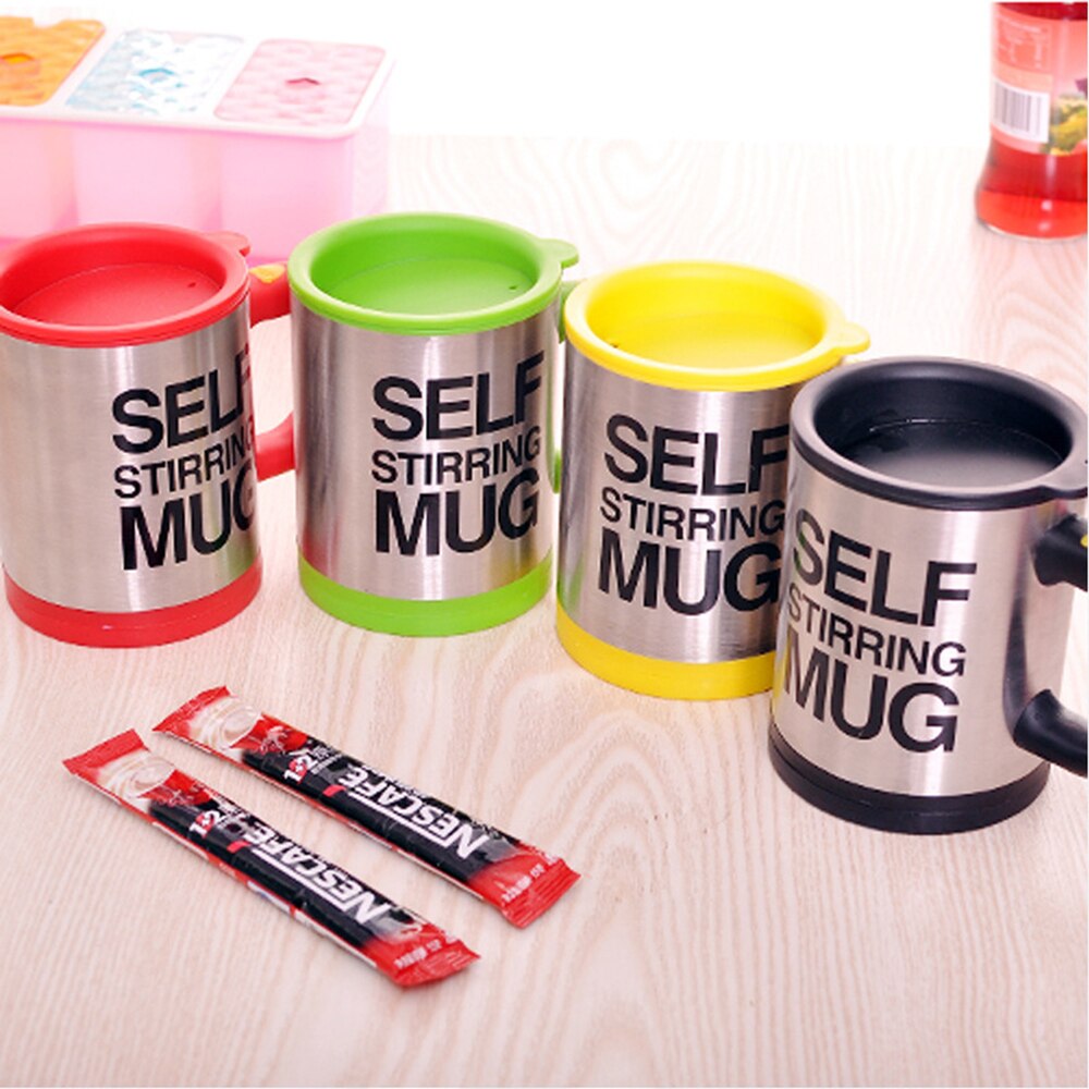 400ml Coffee Mugs Automatic Electric Lazy Self Stirring Coffee Milk Mixing Thermal Mug Stainless Steel Double Insulated Cup