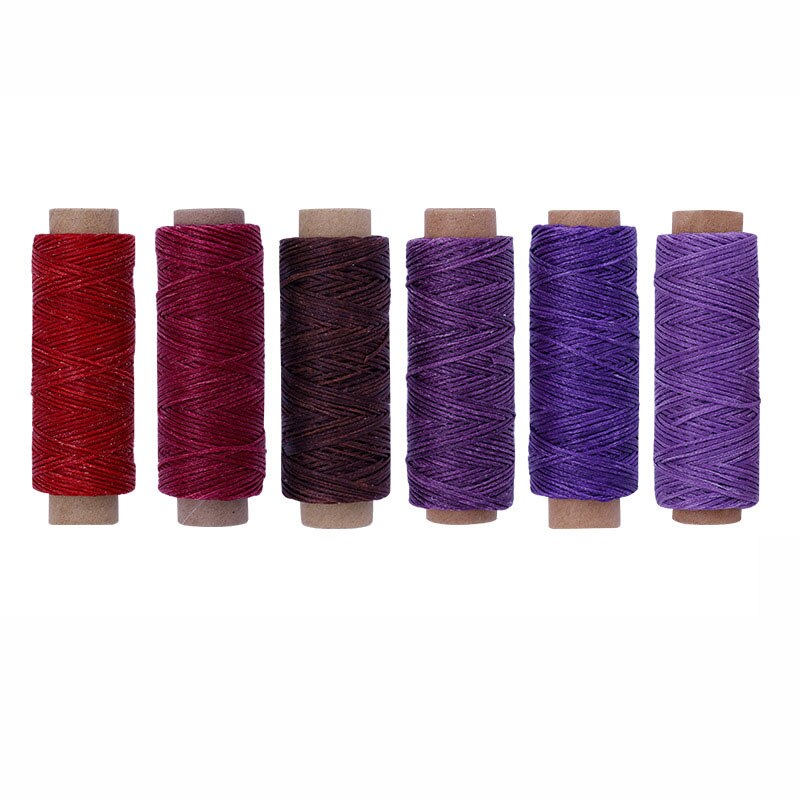 36 stuks 50m 150d gewaxte draad kleurrijke leer naaigaren handnaaigaren voor het handnaaien van leer en boekbindgereedschappen