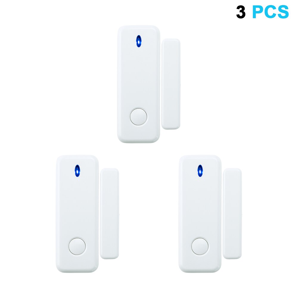 Awaywar Door Window Sensor 433MHz Wireless Magnetic Switch Contact Detector Signaling for Intruder home Security Alarm System: 3 PCS