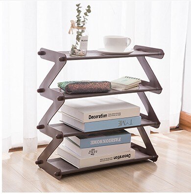 Eenvoudige Multi Layer Schoenenrek Rvs Monteren Opslag Schoenenkast Schoenenrek Hanger Thuis Organisator Accessoires: Chocolade