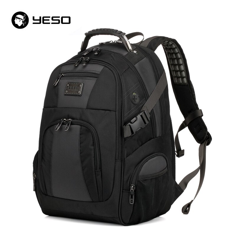 YESO-mochila para ordenador portátil de gran capacidad para hombre, morral multifunción impermeable de 15,6 pulgadas para adolescentes, mochila de viaje informal de negocios