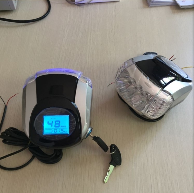 speedometer&battery level indicator&48V60v display with frontlight+bluetooth electric bike scooter tricycle mobility diy part