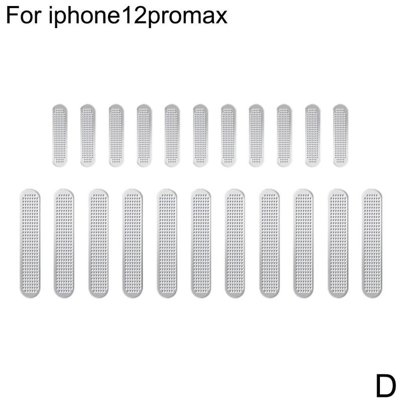 Uniwersalny głośnik robić telefonu słuchawka netto przeciwkurzowe naklejki mini 12 siatka Dropshipping dla Iphone12 Q2W5: srebro 12pro max