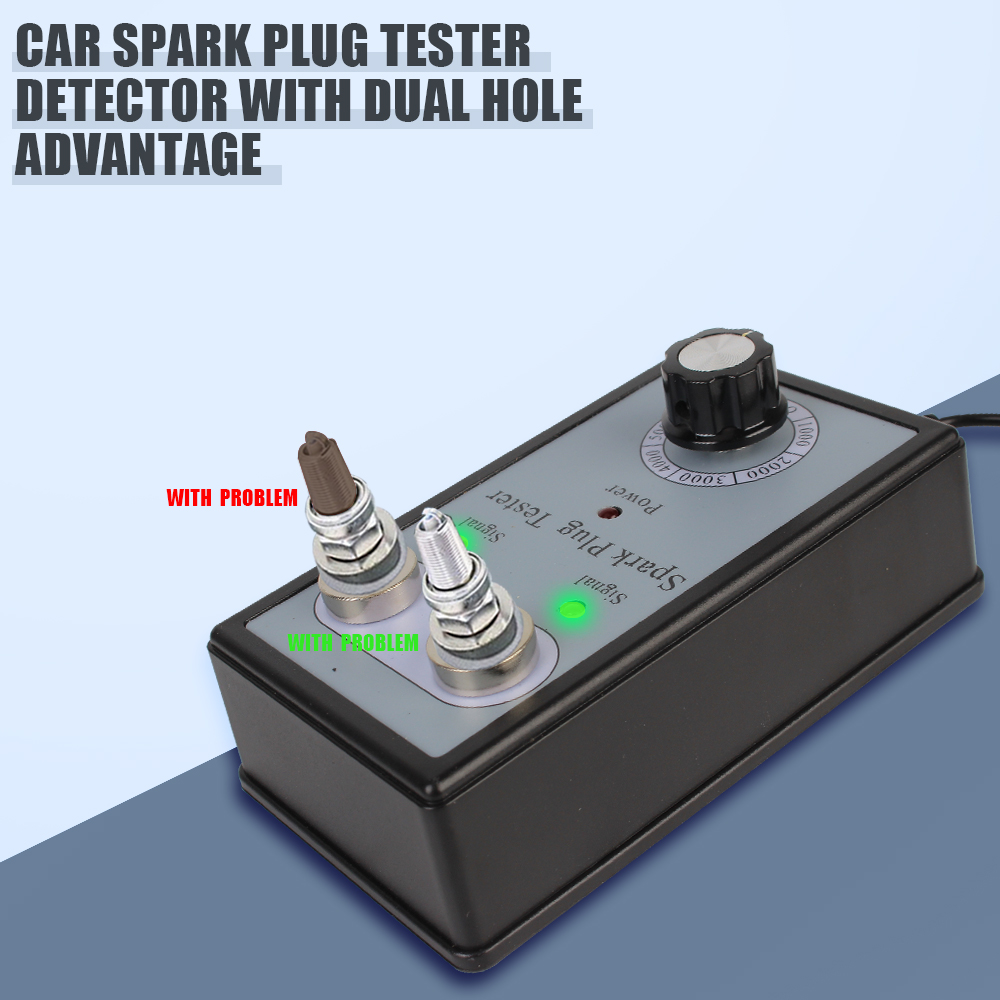 Strumento di test diagnostico del filo rilevatore di bobine per autoveicoli tester per candele per auto tester per candele tester per sistema di accensione a doppio foro