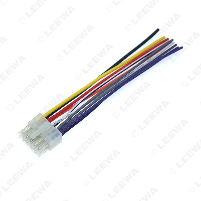 Leewa yleinen auton johtosarjan liitin 10 nastaa autoon dvd cd radio stereo johtoliitin sovitin  #ca5697-10p