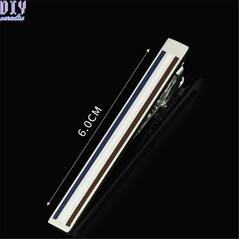 Luxe Bruiloft Tie Clips Eenvoudige Streep Stropdas Stropdas Pin Bar Sluiting Clip Badges