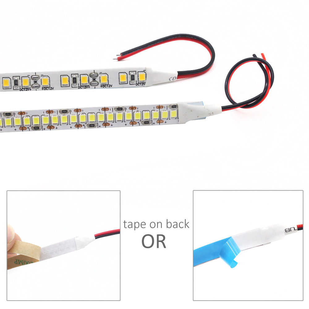 Bande lumineuse LED 12V DC SMD 2835 120LED s/M 1M 2M 3M 4M 5M bande LED Tira blanc 240LED s/M éclairage intérieur Flexible pour la maison