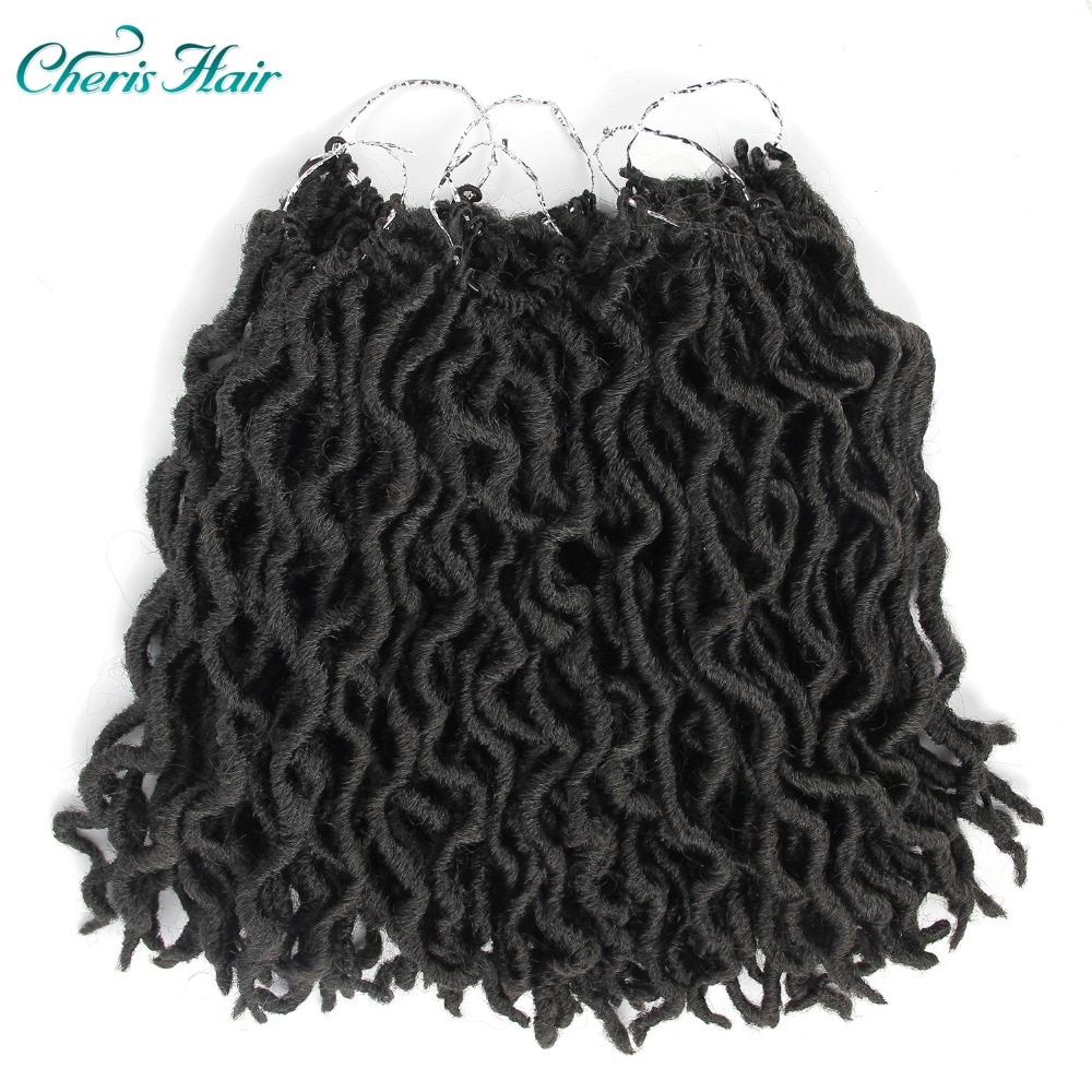 Faux Locs Gehaakte Haar Krullend Dreadlocks Haar Extensions 18 Wortel/packet Gehaakte Krullend Haar Synthetische Faux Locs Haar Stuk