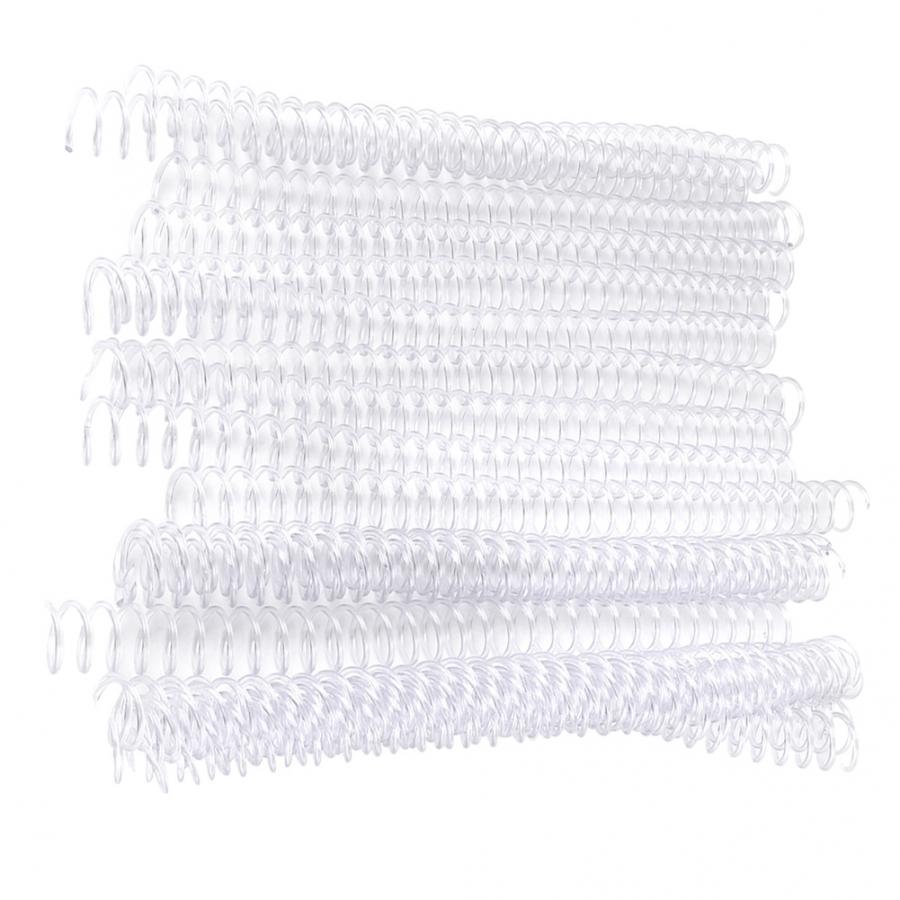 20 st 30- håls lösa blad bindande ring fjäder spiral ringar för  a4 papper: Klar 19mm